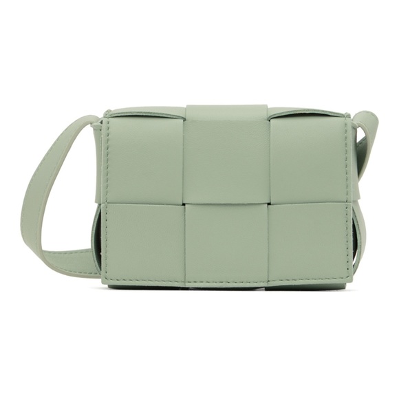 BOTTEGA VENETA Cassette Mini (Nano) Crossbody Bag in Green avocado - Picture 7 of 8